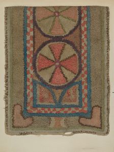 Shaker Tufted Wool Rug, c. 1938. Creator: Orville A. Carroll