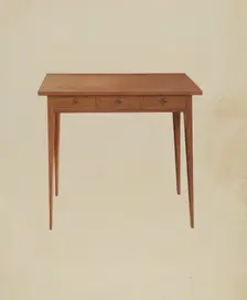 Shaker Table, 1938. Creator: Winslow Rich