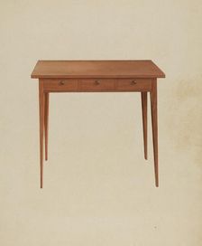 Shaker Table, 1938. Creator: Winslow Rich