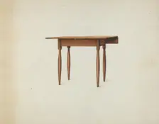 Shaker Table, c. 1936. Creator: Ray Holden