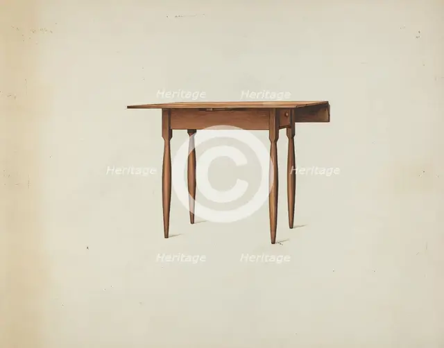 Shaker Table, c. 1936. Creator: Ray Holden.