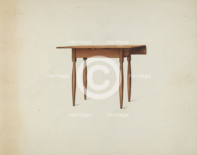 Shaker Table, c. 1936. Creator: Ray Holden.