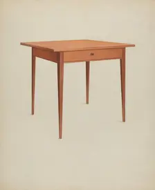 Shaker Table, c. 1937. Creator: Winslow Rich