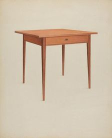 Shaker Table, c. 1937. Creator: Winslow Rich