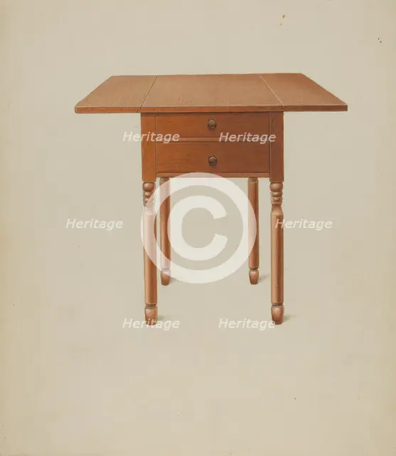 Shaker Table, c. 1938. Creator: Alfred H. Smith.