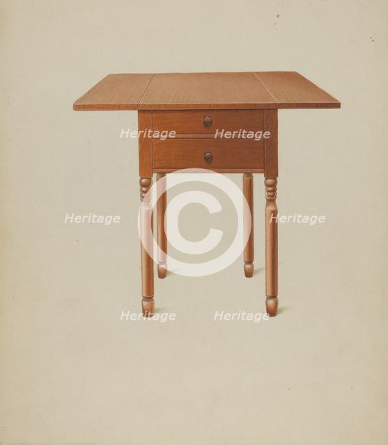Shaker Table, c. 1938. Creator: Alfred H. Smith.
