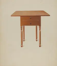 Shaker Table, c. 1938. Creator: Alfred H. Smith