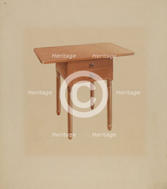 Shaker Table, c. 1938. Creator: Alfred H. Smith.