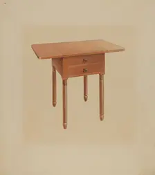 Shaker Table, c. 1938. Creator: Alfred H. Smith