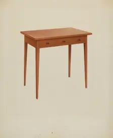 Shaker Table, c. 1938. Creator: John W Kelleher