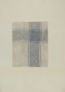 Shaker Tablecloth, c. 1936. Creator: Elizabeth Moutal