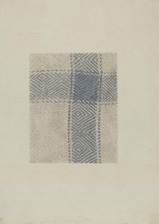 Shaker Tablecloth, c. 1936. Creator: Elizabeth Moutal