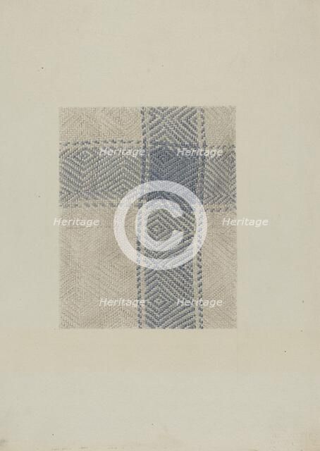 Shaker Tablecloth, c. 1936. Creator: Elizabeth Moutal.