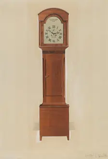 Shaker Tall Clock, c. 1937. Creator: Irving I. Smith