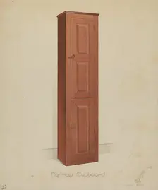 Shaker Tall Tin Cupboard, 1936. Creator: Anne Ger