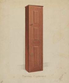 Shaker Tall Tin Cupboard, 1936. Creator: Anne Ger