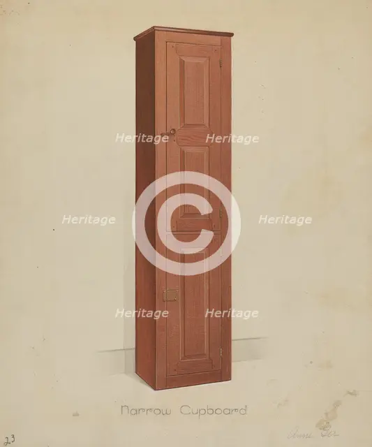 Shaker Tall Tin Cupboard, 1936. Creator: Anne Ger.