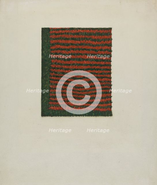 Shaker Textile, c. 1936. Creator: Helen E. Gilman.