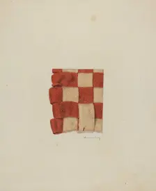 Shaker Textile Sample, c. 1940. Creator: Harold Weisenborn