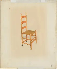 Shaker Tilting Chair, c. 1937. Creator: John W Kelleher