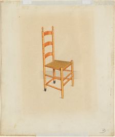 Shaker Tilting Chair, c. 1937. Creator: John W Kelleher