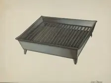 Shaker Tin Dish Drainer, c. 1941. Creator: Lon Cronk