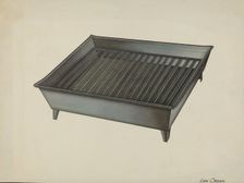 Shaker Tin Dish Drainer, c. 1941. Creator: Lon Cronk