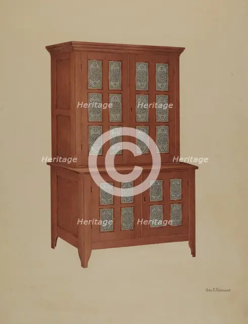 Shaker Tin Safe, c. 1939. Creator: George V. Vezolles.