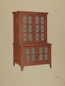 Shaker Tin Safe, c. 1939. Creator: George V. Vezolles