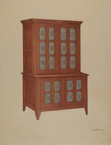 Shaker Tin Safe, c. 1939. Creator: George V. Vezolles