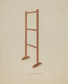 Shaker Towel Rack, c. 1936. Creator: Anne Ger