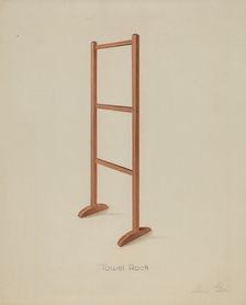 Shaker Towel Rack, c. 1936. Creator: Anne Ger
