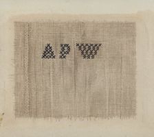Shaker Tow or Garden Sheet, 1935/1942. Creator: Elizabeth Moutal