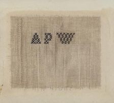 Shaker Tow or Garden Sheet, 1935/1942. Creator: Elizabeth Moutal