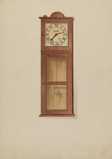 Shaker Wall Clock, 1936. Creator: Anne Ger