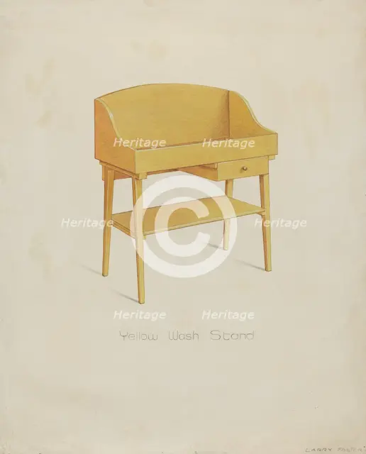 Shaker Wash Stand, 1935/1942. Creator: Lawrence Foster.