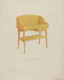 Shaker Wash Stand, 1935/1942. Creator: Lawrence Foster