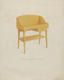 Shaker Wash Stand, 1935/1942. Creator: Lawrence Foster