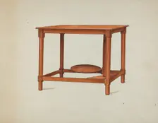 Shaker Wash Stand, c. 1936. Creator: Ray Holden