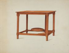 Shaker Wash Stand, c. 1936. Creator: Ray Holden