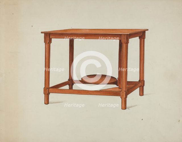 Shaker Wash Stand, c. 1936. Creator: Ray Holden.