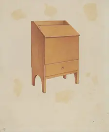 Shaker Wood Box, c. 1936. Creator: Lawrence Foster
