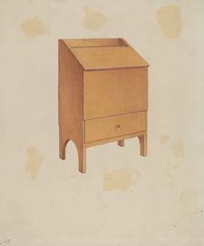 Shaker Wood Box, c. 1936. Creator: Lawrence Foster