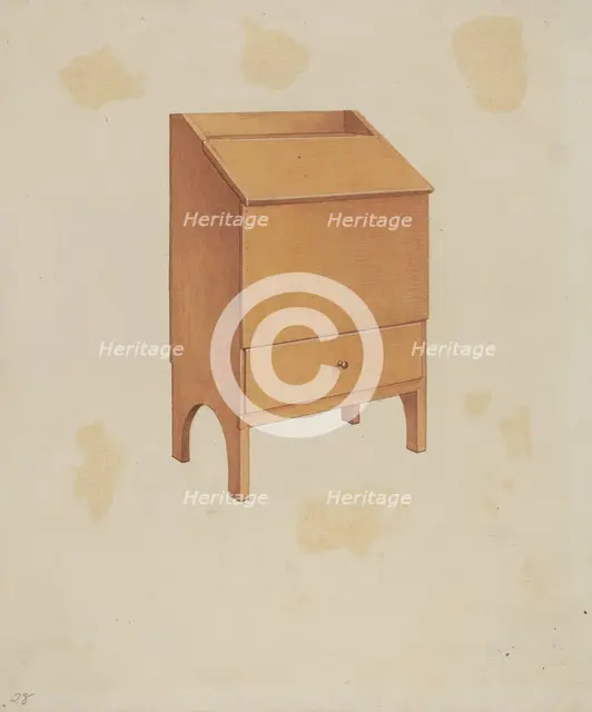 Shaker Wood Box, c. 1936. Creator: Lawrence Foster.