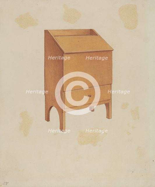 Shaker Wood Box, c. 1936. Creator: Lawrence Foster.