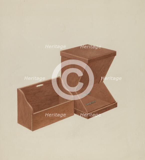 Shaker Wood Box, c. 1937. Creator: Alois E. Ulrich.