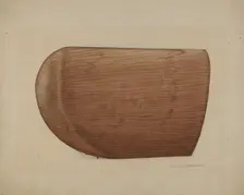 Shaker Wooden Bonnet Mold, 1935/1942. Creator: Charles Goodwin
