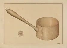 Shaker Wooden Dipper, 1935/1942. Creator: Adelaide Dyball