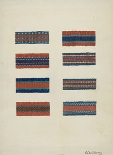 Shaker Wool Braids, c. 1941. Creator: Edward D. Williams