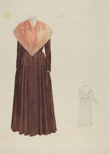 Shaker Woman's Costume, 1935/1942. Creator: Unknown